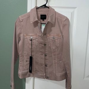 Love by Liverpool blush color denim jacket size XS